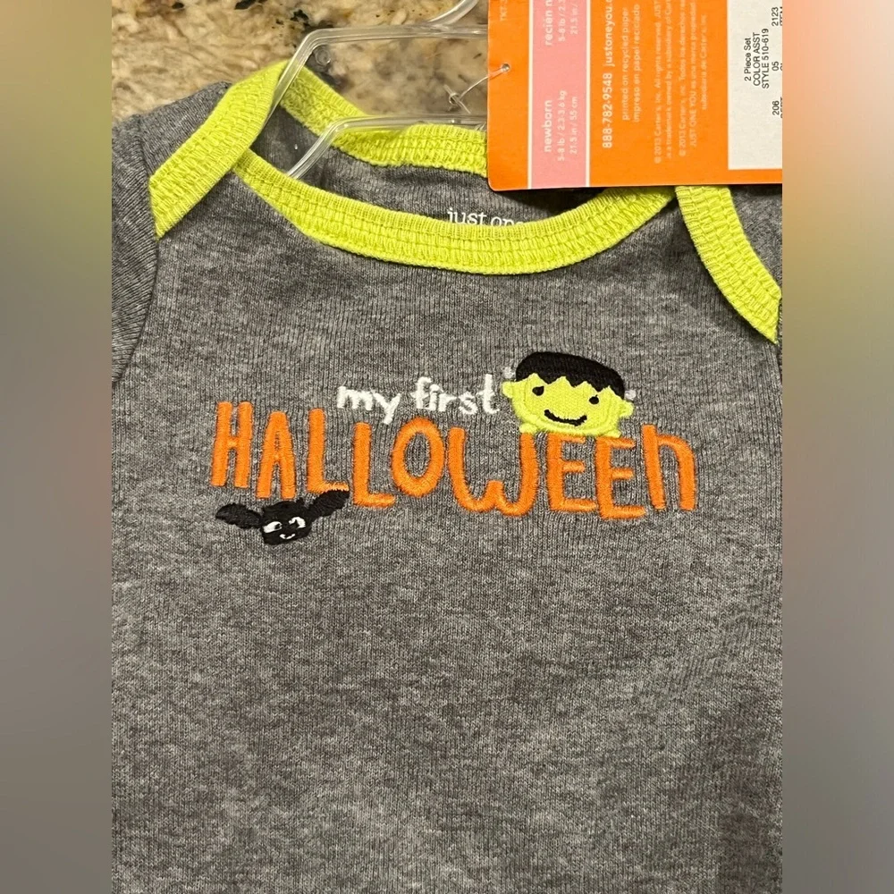 NWT Carter’s Newborn Halloween Onesie & 2pc Outfit